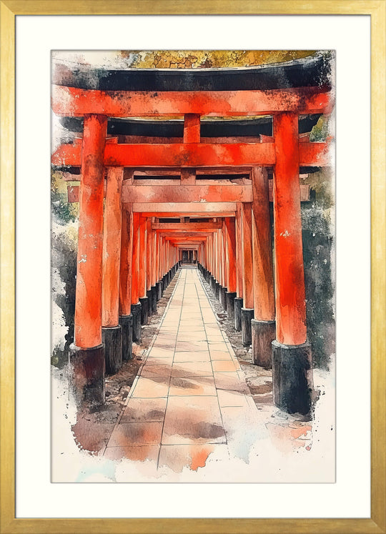 Japanese Torii Gate Wall Art Print