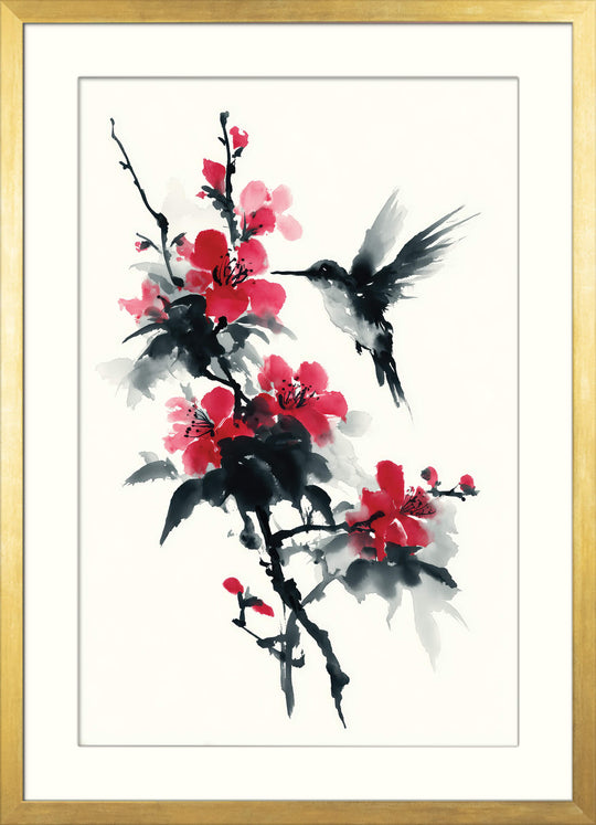Hummingbird and Blossom