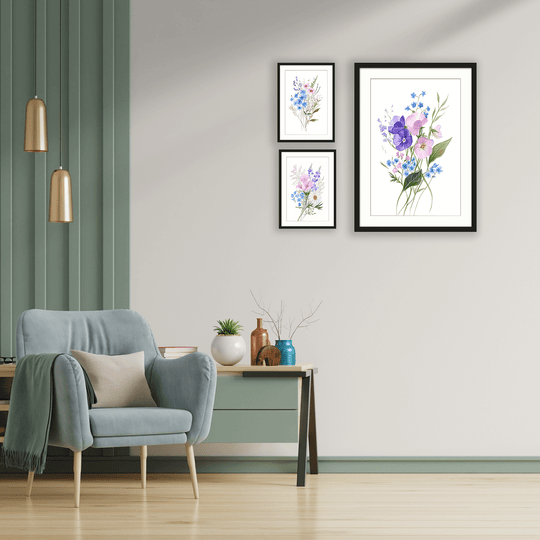 Pastel Flower Wall Print