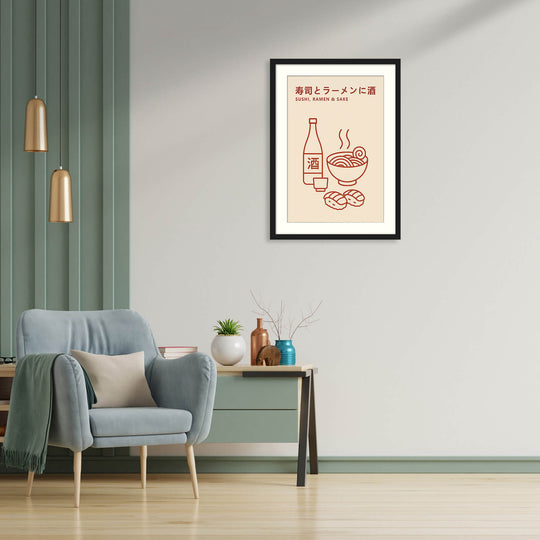 Minimalist Japanese Food Print