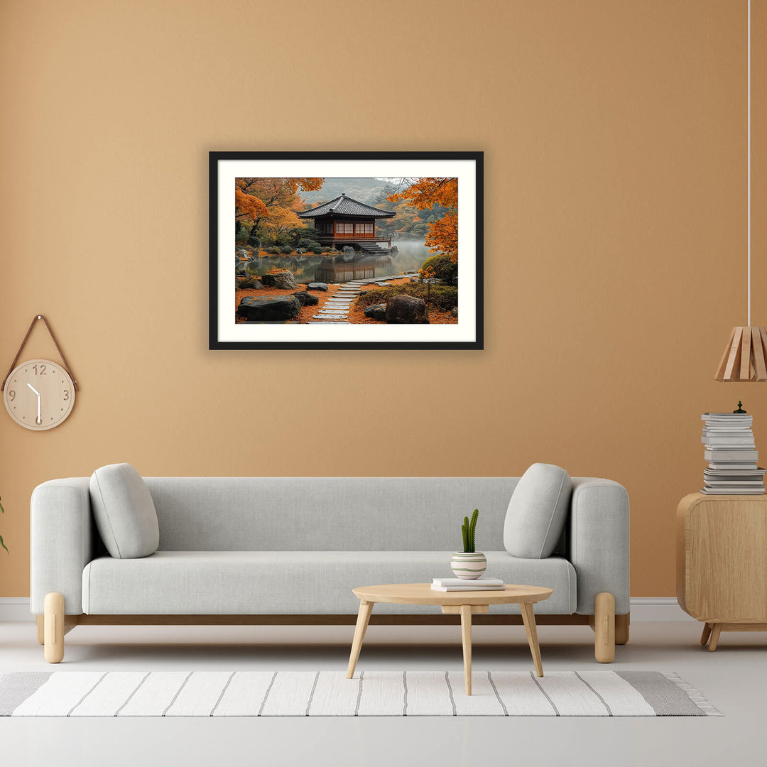 Japanese Garden Autumn Wall Art