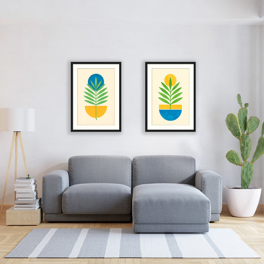 Abstract Botanical Japanese Art