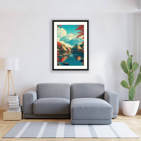 Japanese Lake Print