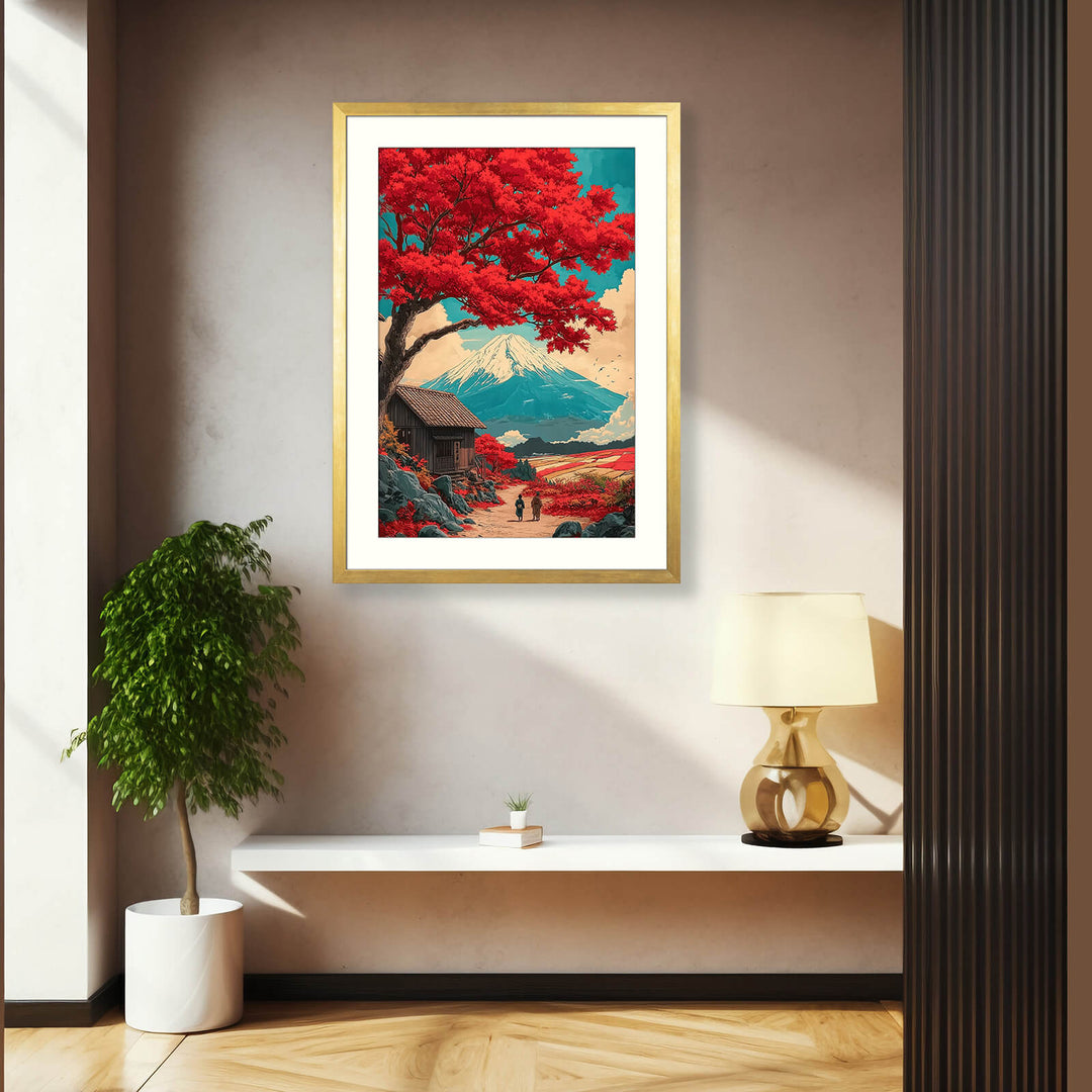 Japanese Autumn Landscape Print