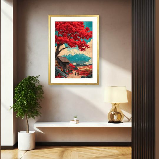 Japanese Autumn Landscape Print
