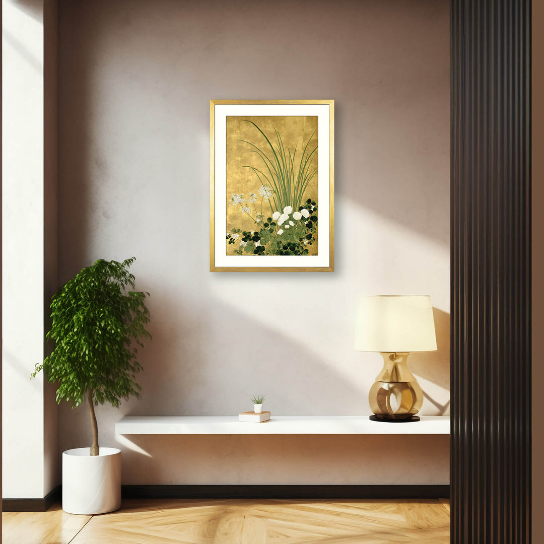 Japanese Chrysanthemum and Grasses