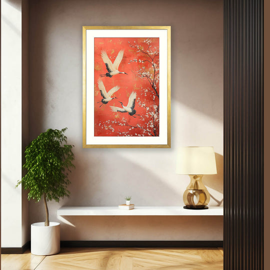 Japanese Crane Wall Art