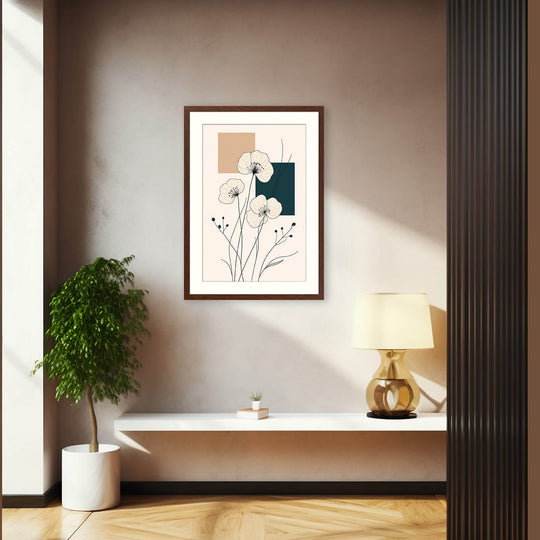 Minimalist Floral Line Art