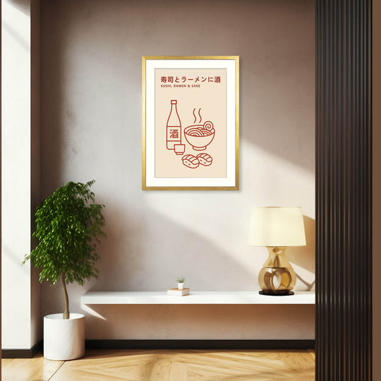 Minimalist Japanese Food Print