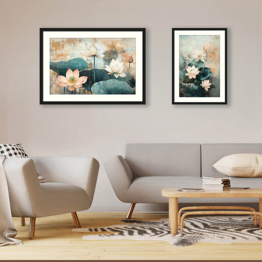 Japanese Lotus Wall Art Print