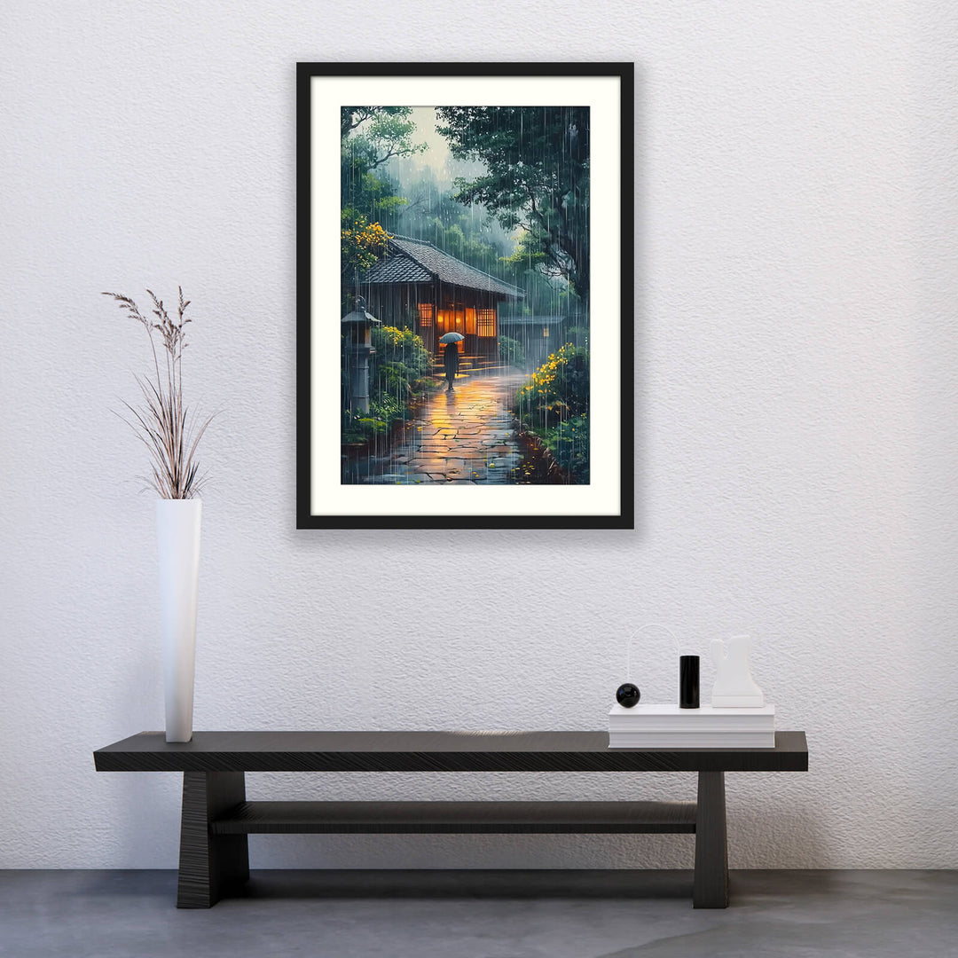 Japanese Rain Wall Art