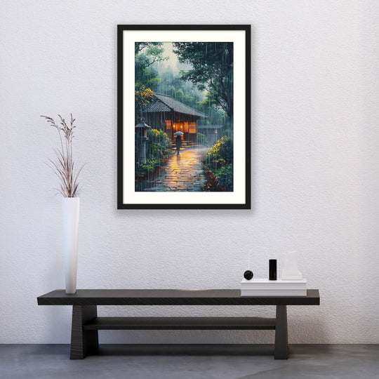 Japanese Rain Wall Art