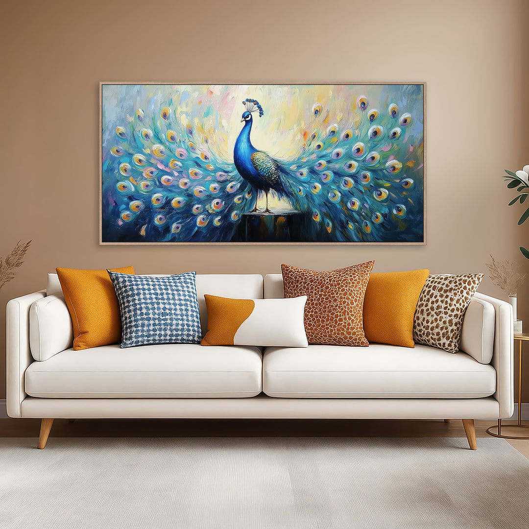 Blue and Teal Peacock