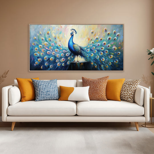 Blue and Teal Peacock