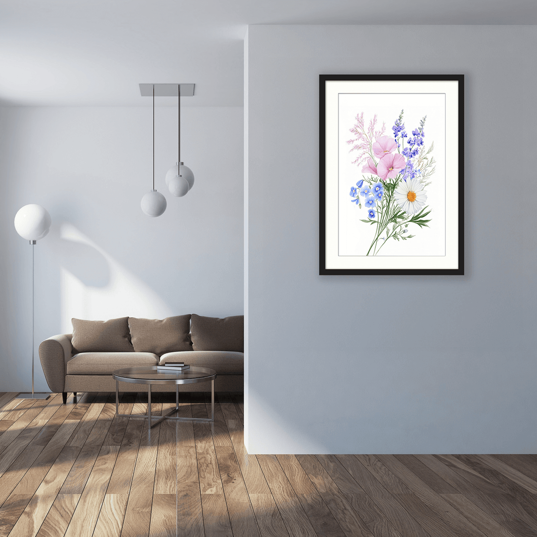 Minimalist Botanical Flower Print