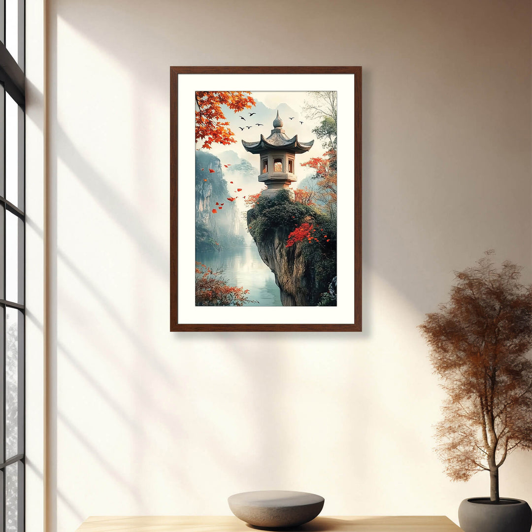 Autumn Japanese Temple Art