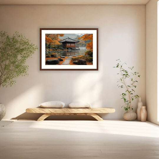 Japanese Garden Autumn Wall Art