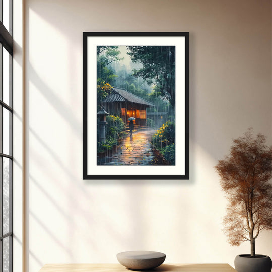 Japanese Rain Wall Art