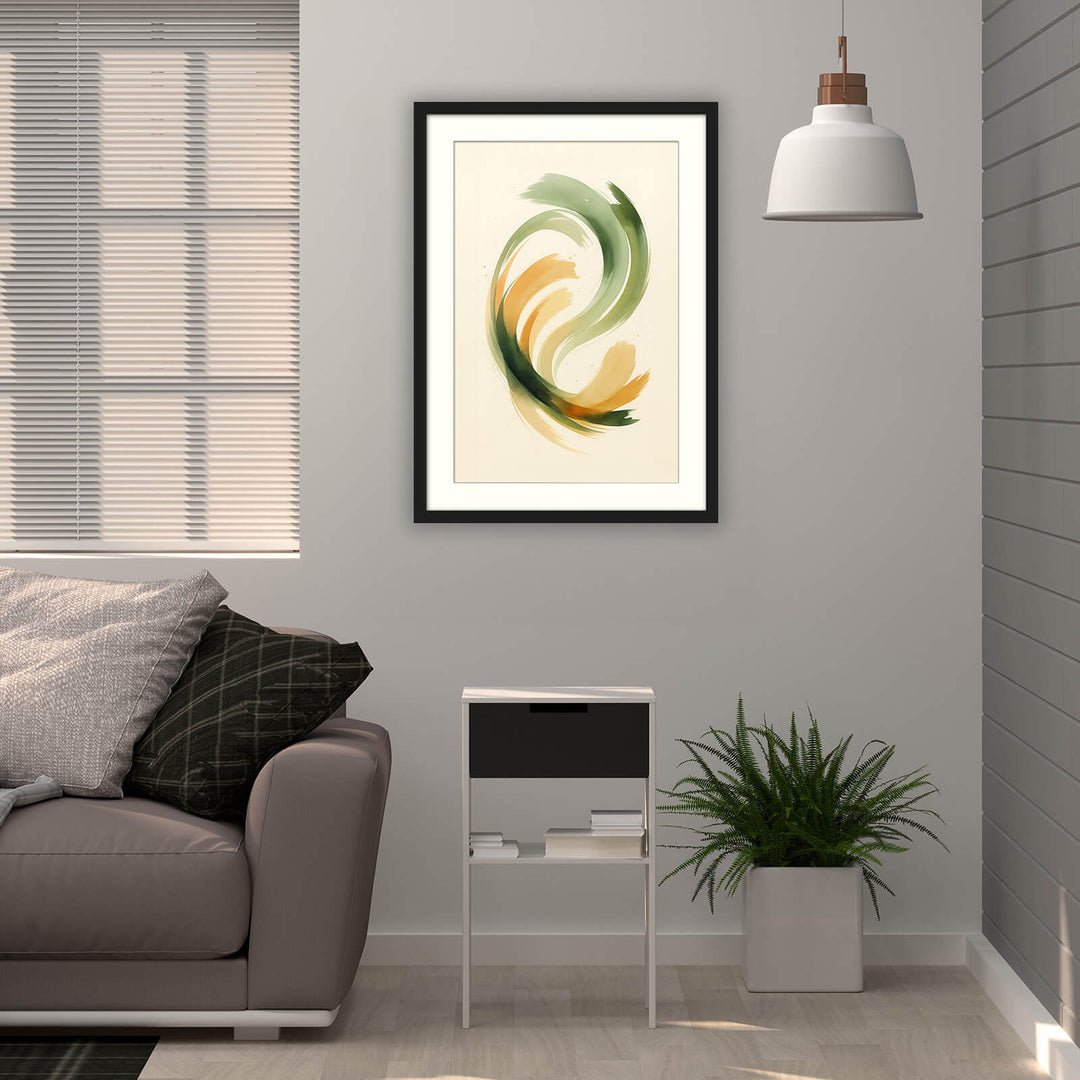 Watercolor Style Geometric Decor