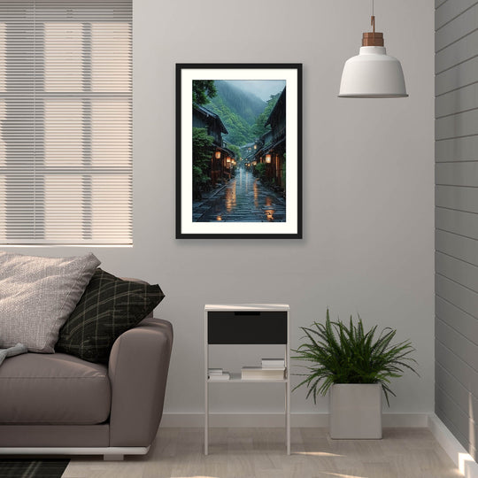 Rainy Street Japan Print