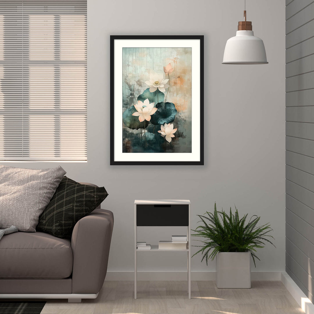 Japanese Lotus Wall Art Print