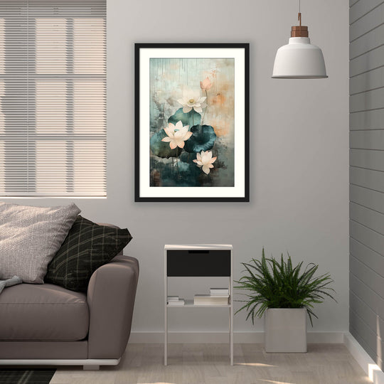 Japanese Lotus Wall Art Print