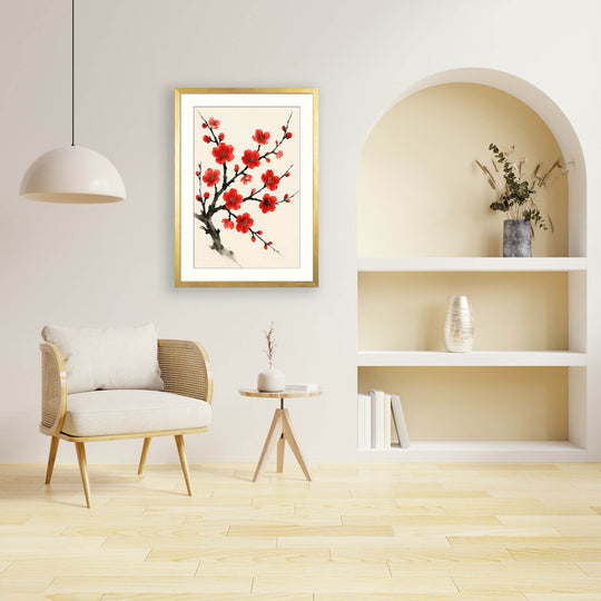 Sumi‑e Blossom Print