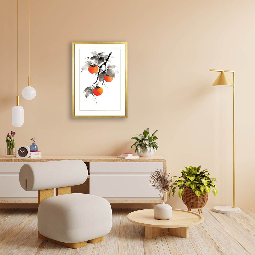 Persimmons on Branch