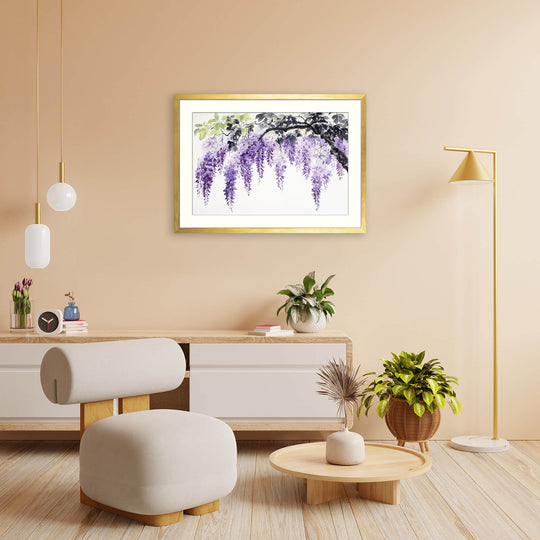 Purple Hanging Wisteria
