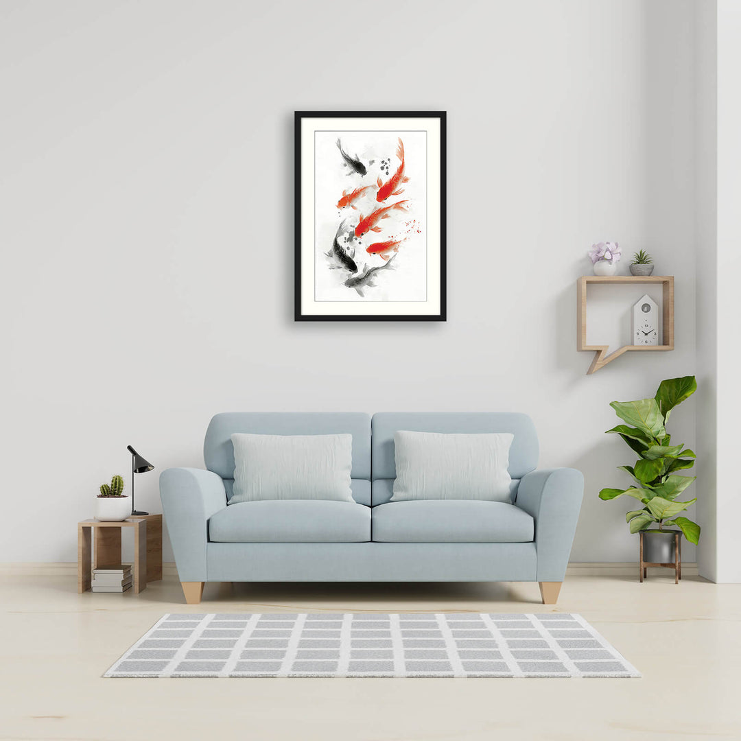 Koi Fish in Motion