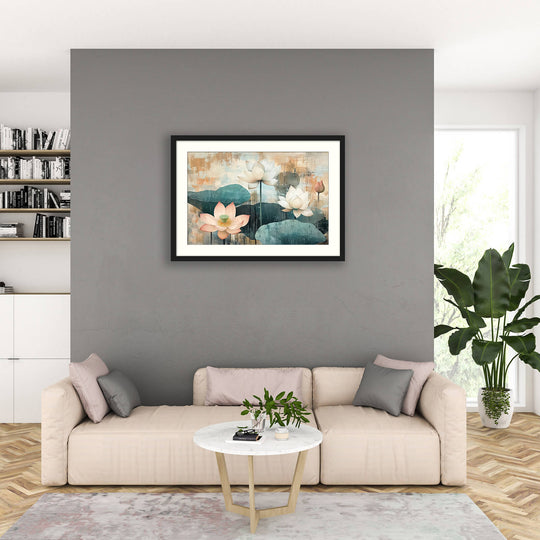 Japanese Lotus Wall Art Print