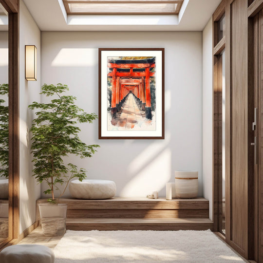 Japanese Torii Gate Wall Art Print