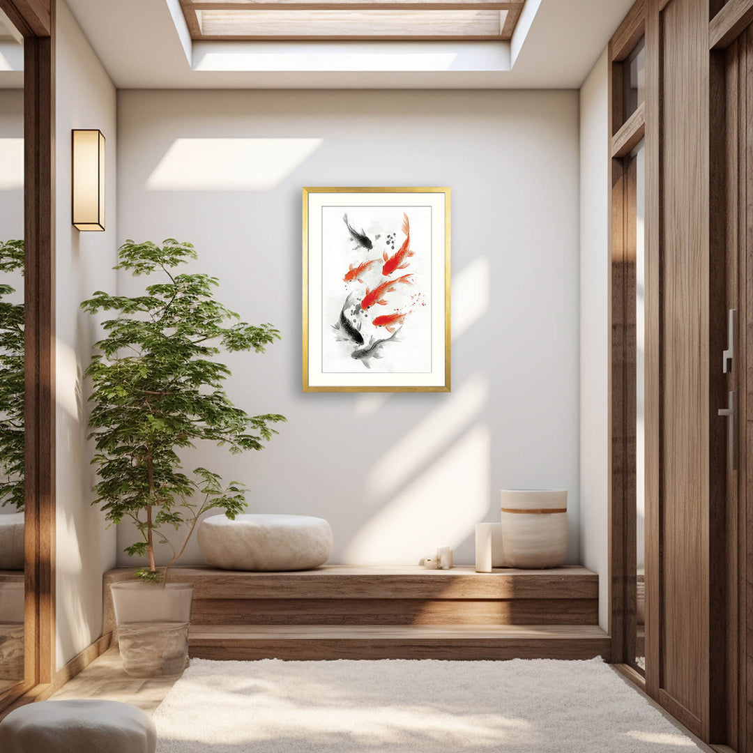 Koi Fish in Motion
