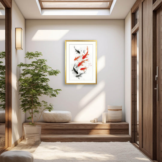 Koi Fish in Motion