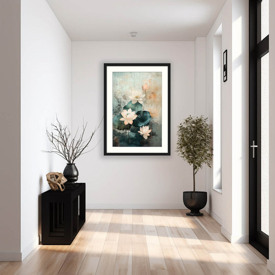 Japanese Lotus Wall Art Print