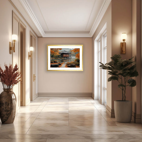 Japanese Garden Autumn Wall Art