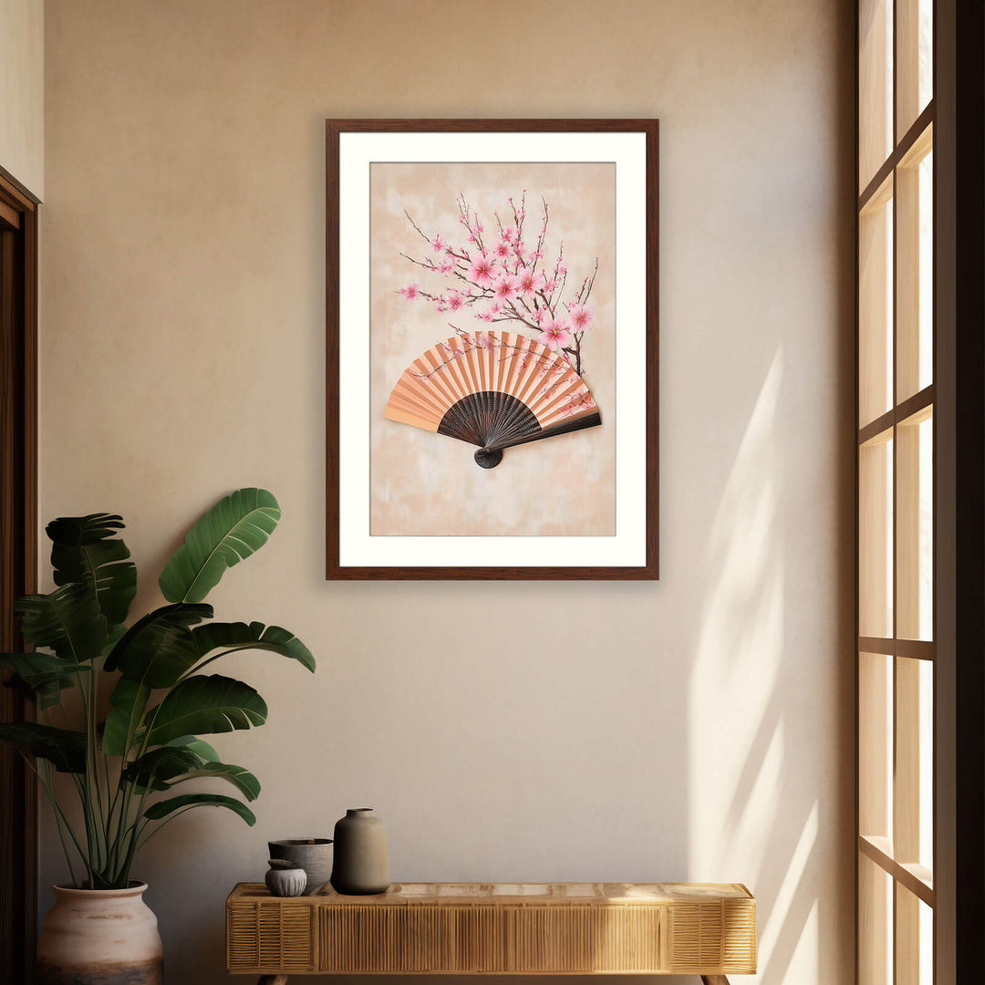 Japanese Fan Wall Art Print