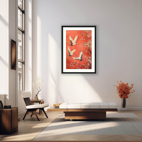 Japanese Crane Wall Art