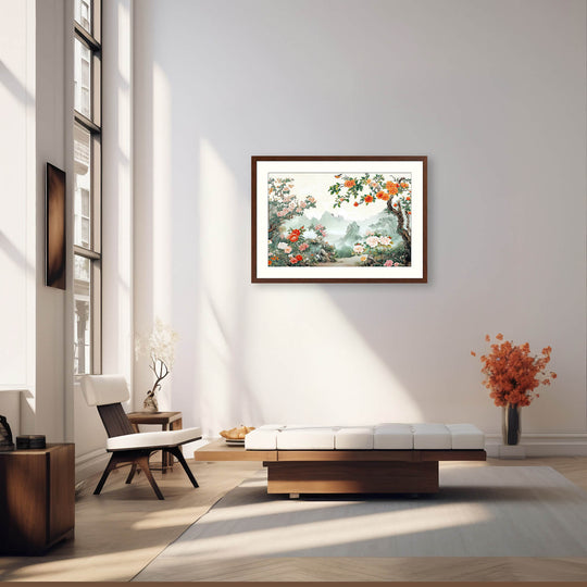 Japanese Floral Landscape