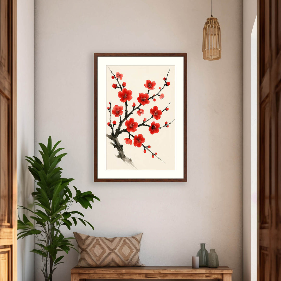 Sumi‑e Blossom Print