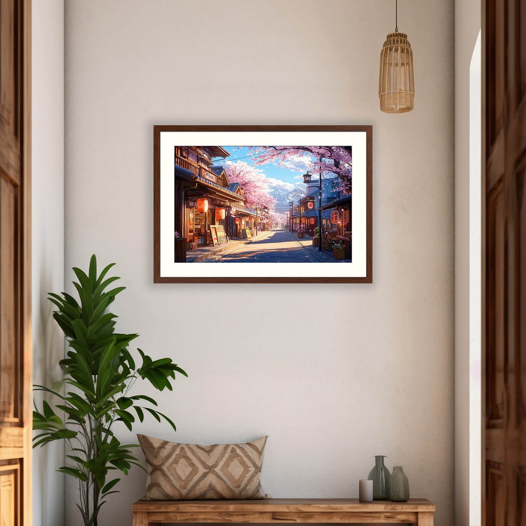 Japanese Street House Print