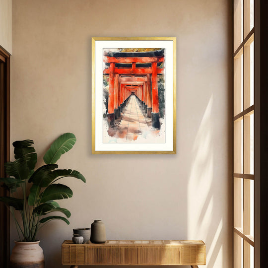 Japanese Torii Gate Wall Art Print