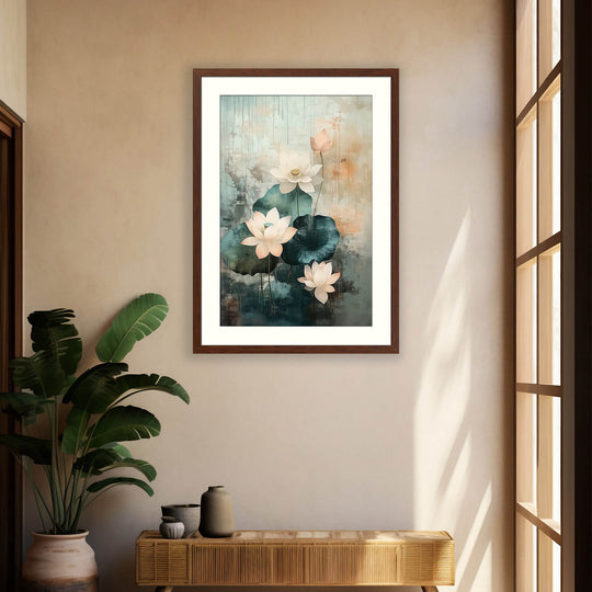 Japanese Lotus Wall Art Print