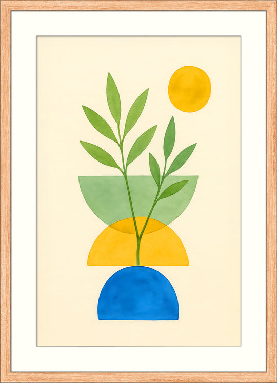 Geometric Botanical Wall Art
