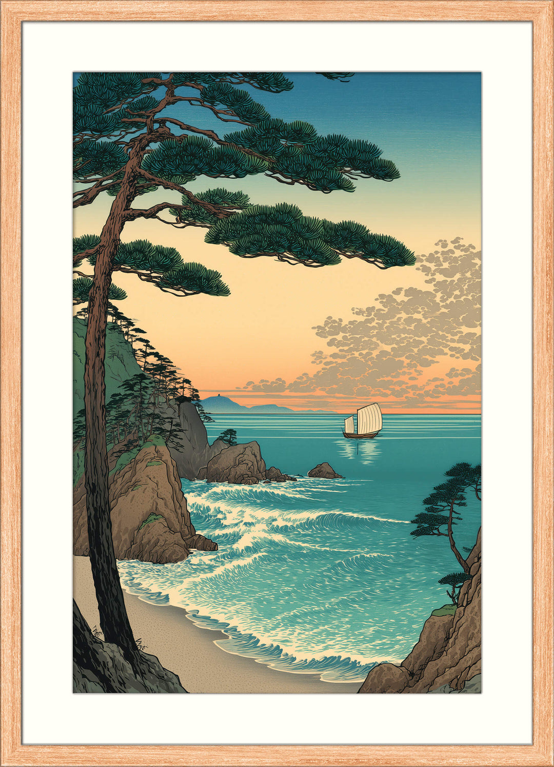 Sunset Coastal Pines