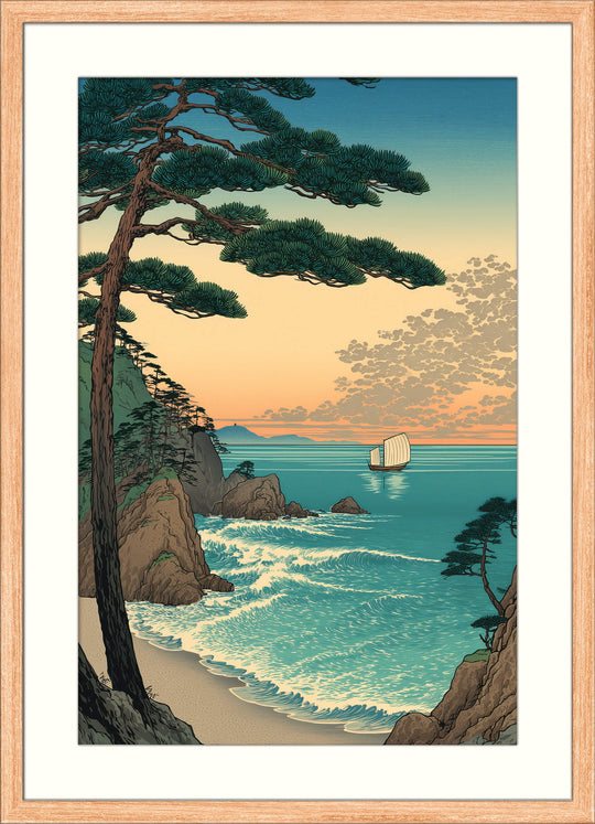 Sunset Coastal Pines