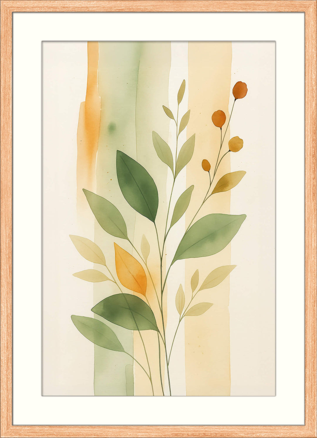 Watercolor Leaf Print