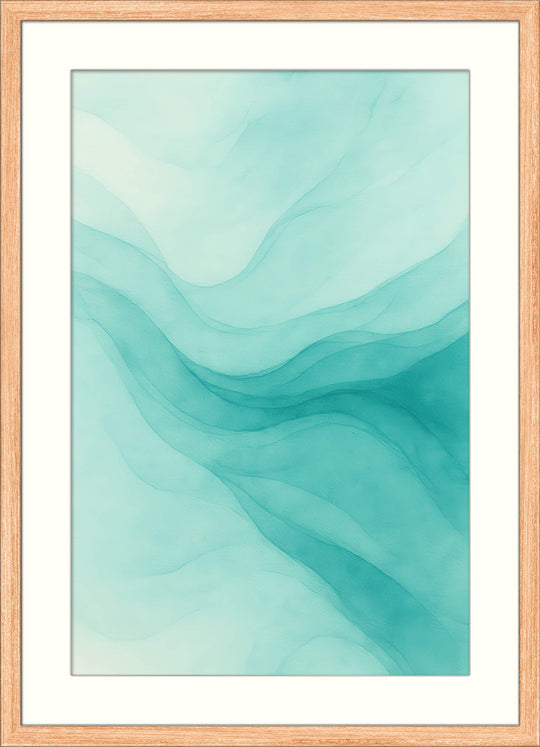 Blue Green Abstract Wall Art
