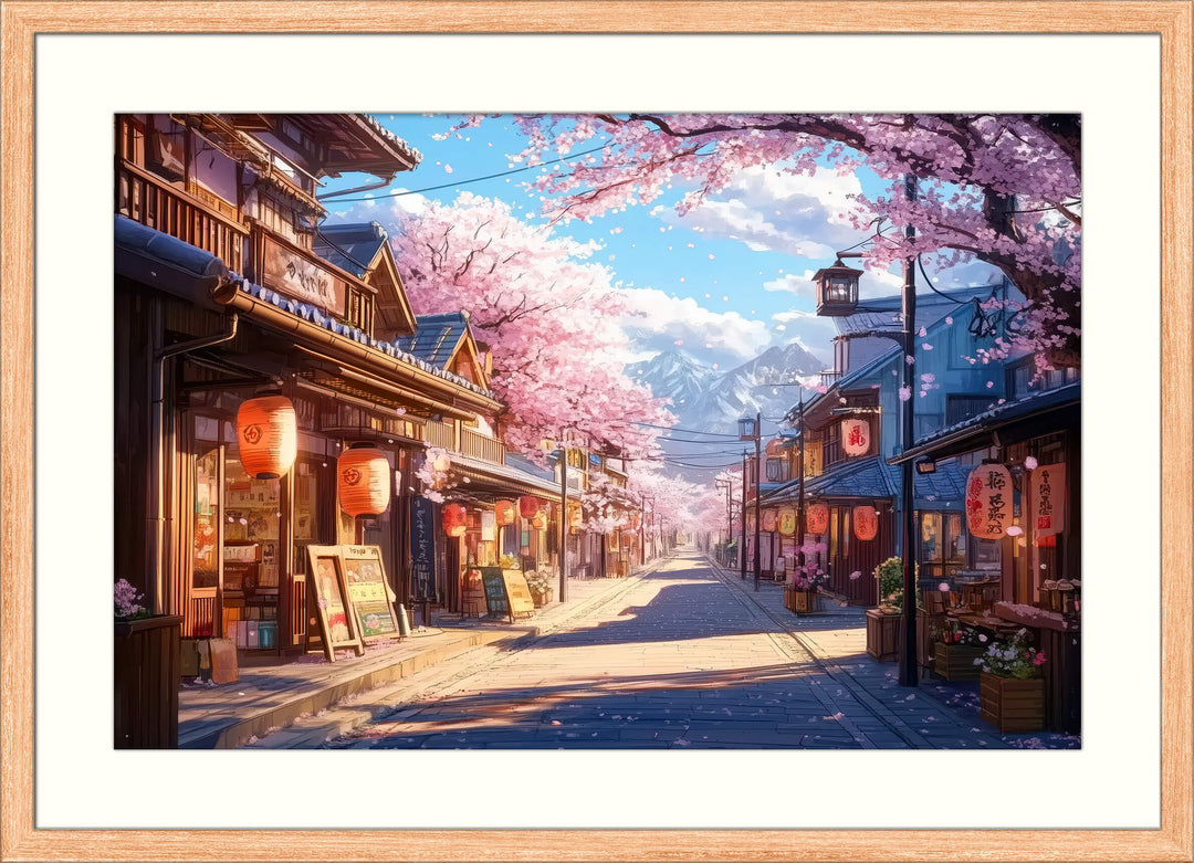 Japanese Street House Print