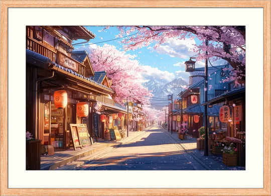 Japanese Street House Print